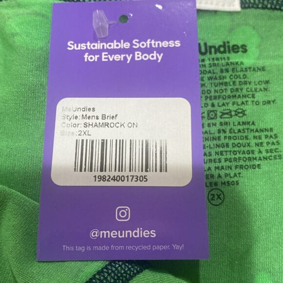 MeUndies Mens shamrock Briefs - Picture 7 of 8